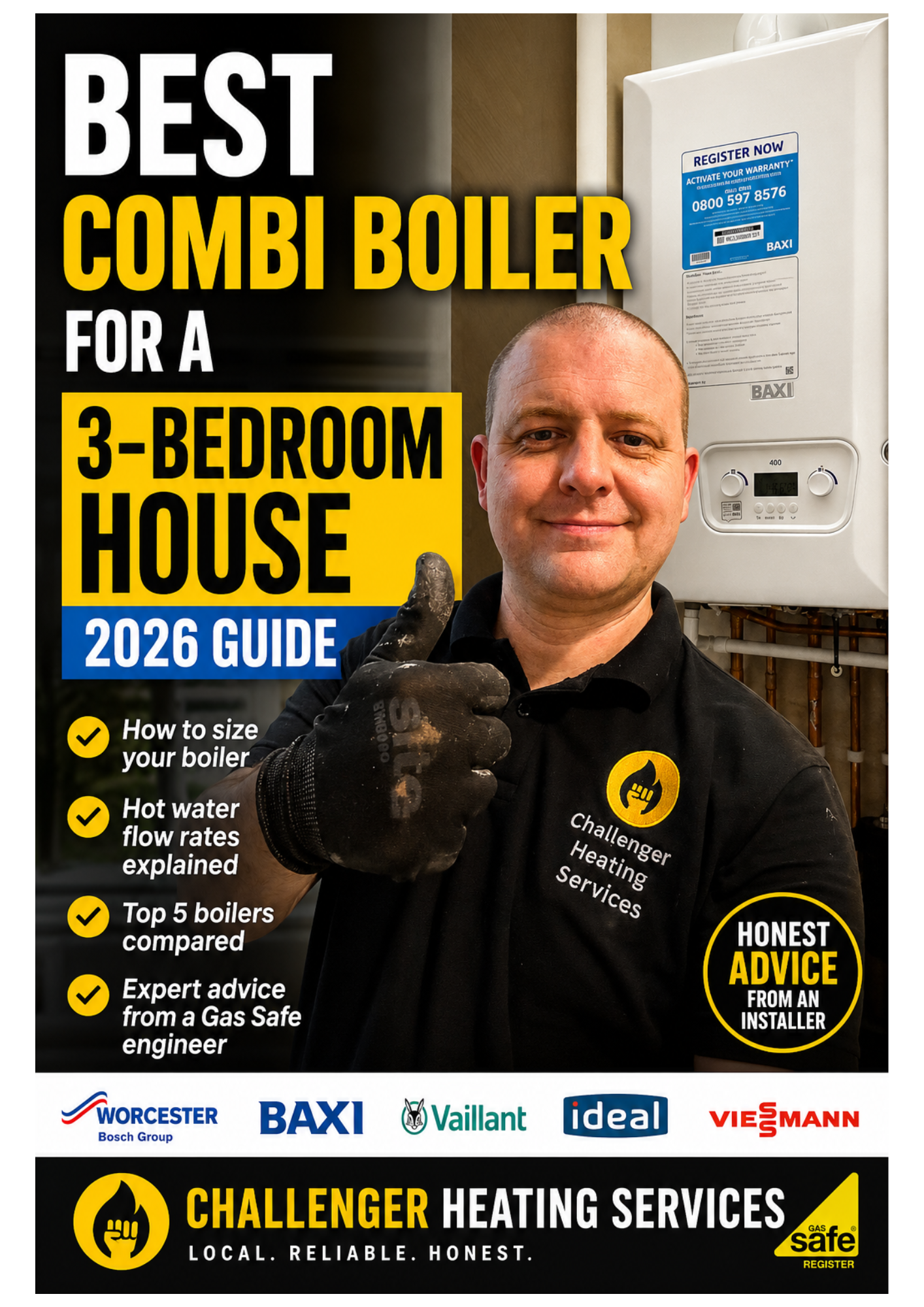 best combi boiler for a 3-bedroom house